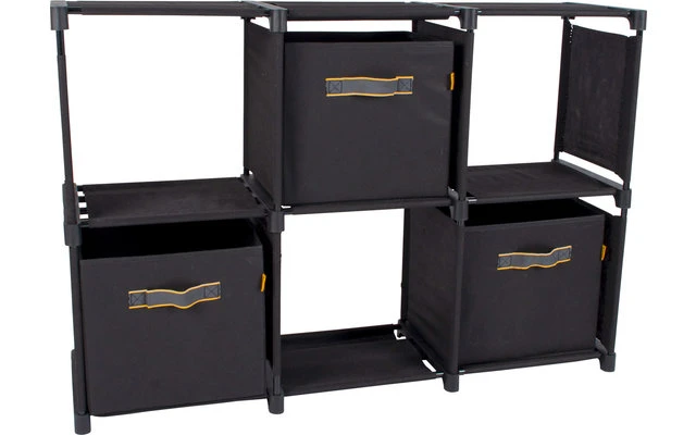 Bo-Camp Industrial Zwart Kommode Inkl. 3 Aufbewahrungsboxen 4 Bo-Camp Industrial Zwart Kommode Inkl. 3 Aufbewahrungsboxen – Bild 2